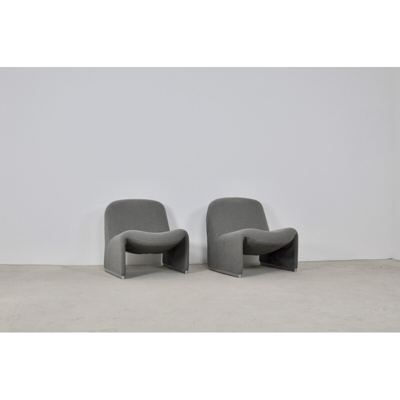 Pair of vintage armchairs by Giancarlo Piretti for Anonima Castelli, 1970