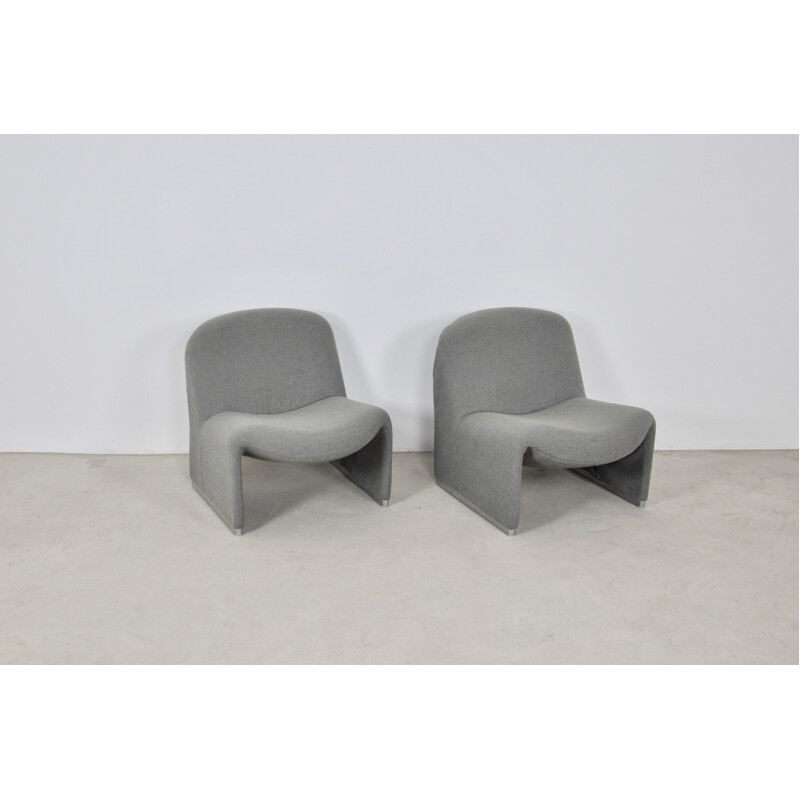 Pair of vintage armchairs by Giancarlo Piretti for Anonima Castelli, 1970