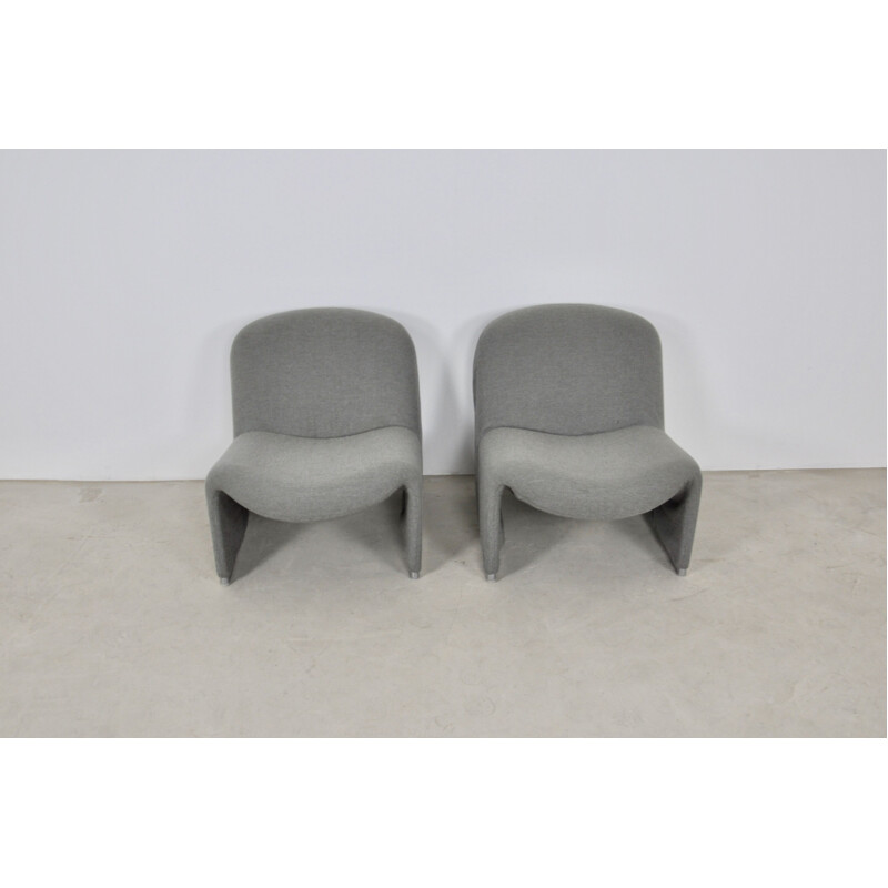 Pair of vintage armchairs by Giancarlo Piretti for Anonima Castelli, 1970