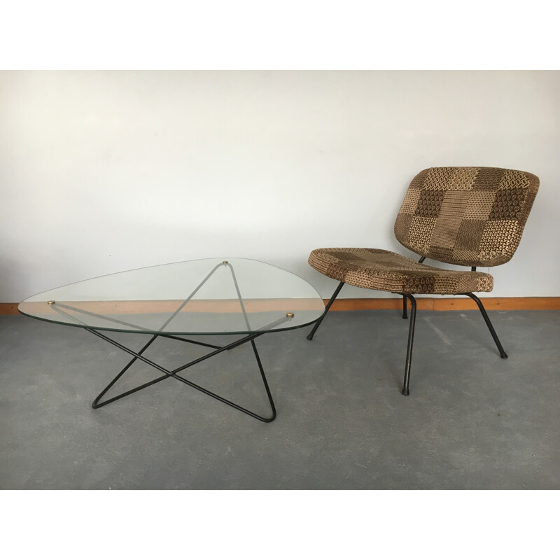 Mid-century Thonet "CM190" low chair, Pierre PAULIN - 1950s