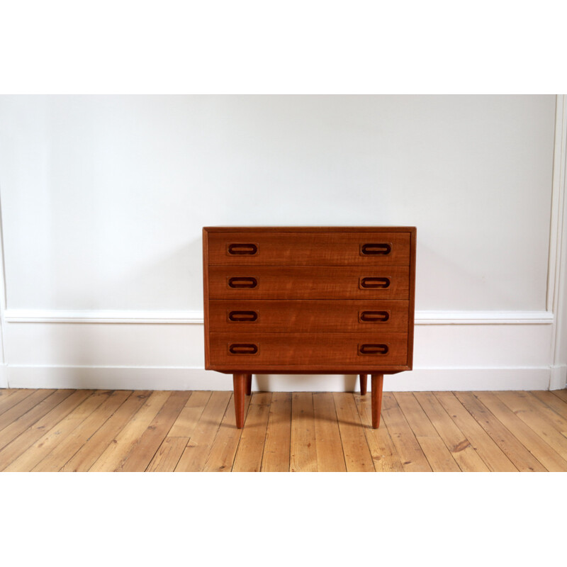 Vintage teak chest of drawers Dyrlund distributed by Roche Bobois, Scandinavia 1960