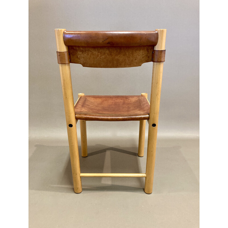 Set of 4 vintage Sede chairs for Ibisco 1960