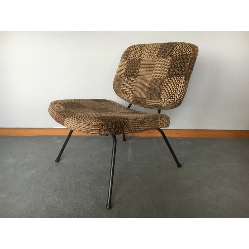 Mid-century Thonet "CM190" low chair, Pierre PAULIN - 1950s