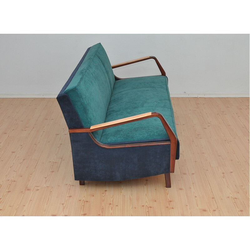 Vintage folding 3-seater sofa 1960
