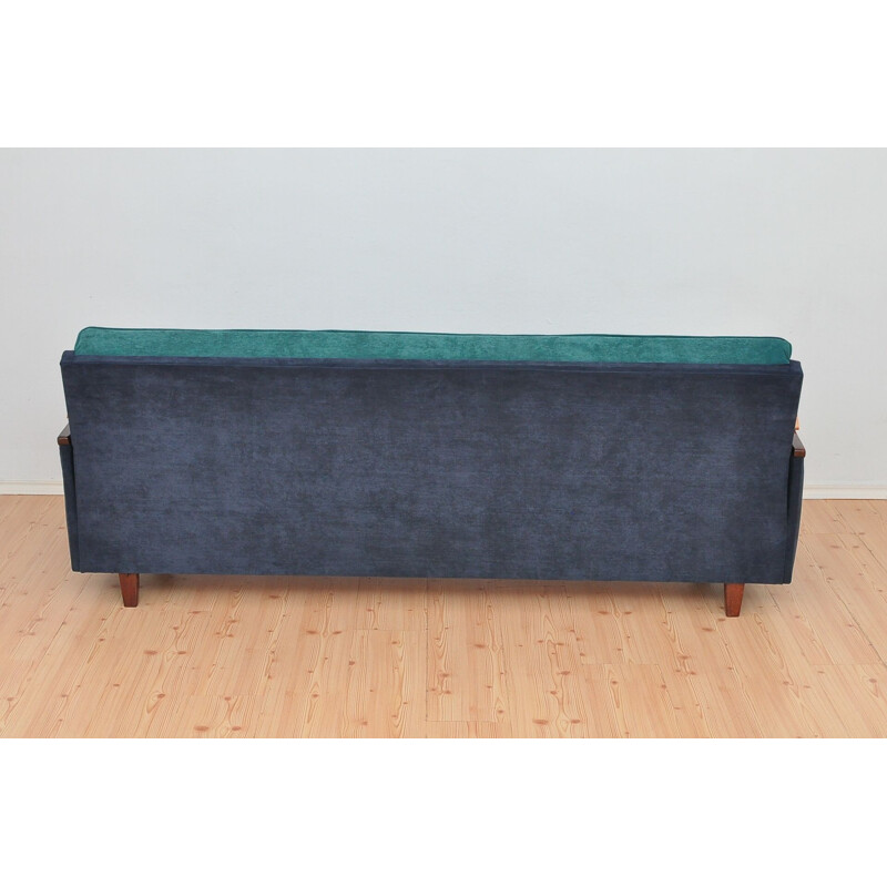 Vintage folding 3-seater sofa 1960