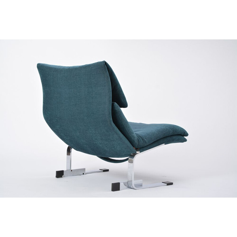 Vintage lounge armchair Onda by Giovanni Offredi for Saporiti 1970