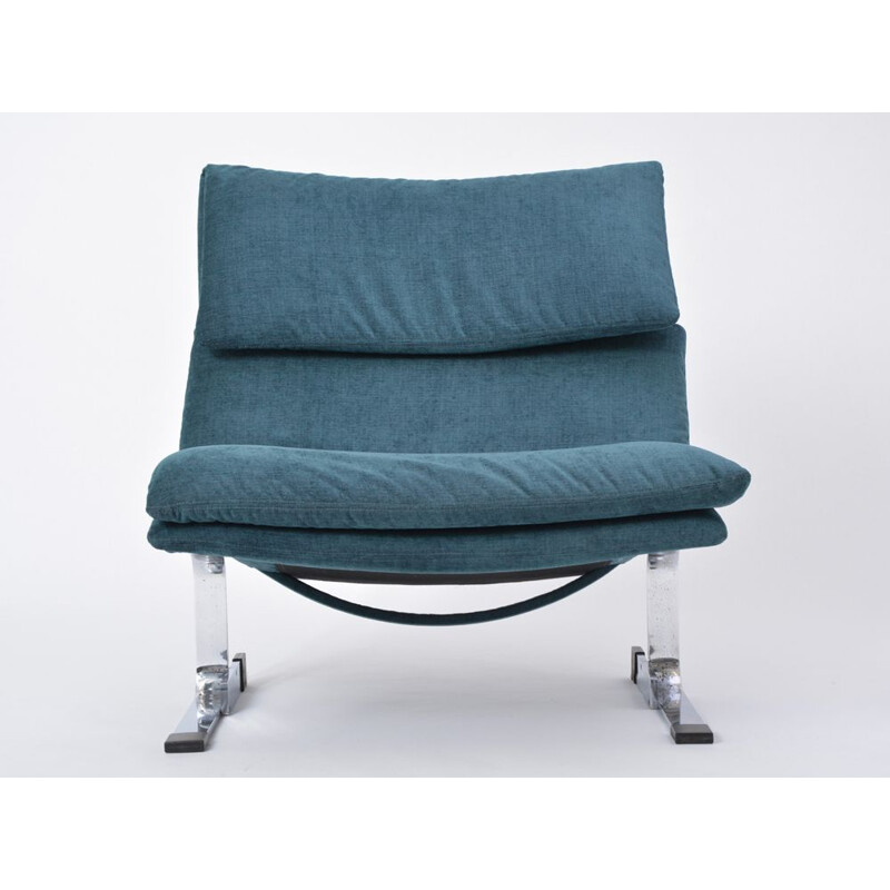 Vintage lounge armchair Onda by Giovanni Offredi for Saporiti 1970