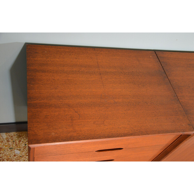 Large vintage teak sideboard by Rex Raab for Wilhelm Renz 1960