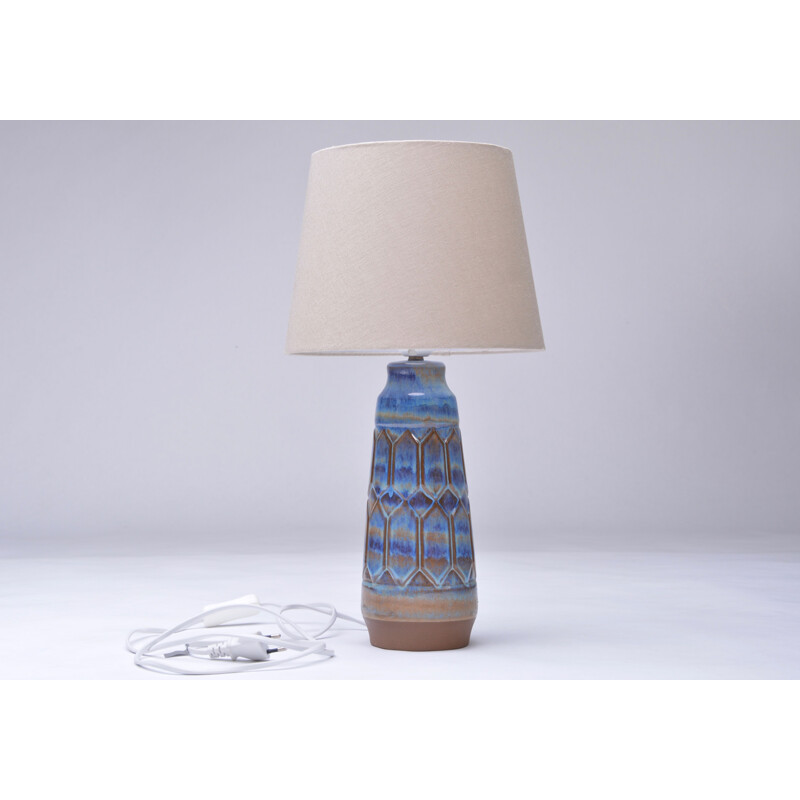 Vintage blue and grey lamp, Einar Johansen Denmark