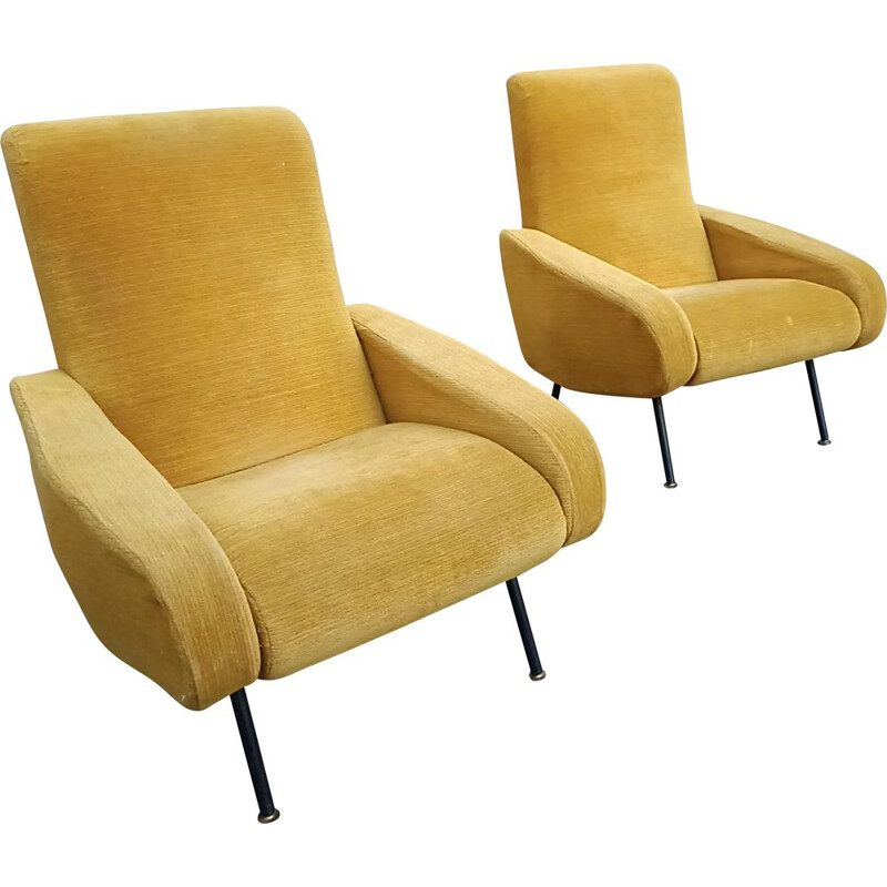 Pair of Troika vintage armchairs Pierre Guariche 1950