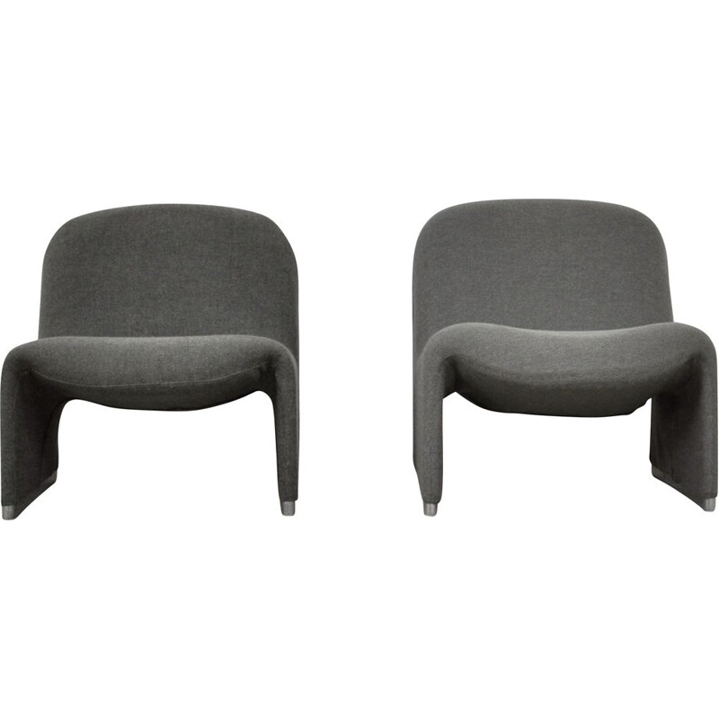 Pair of vintage armchairs by Giancarlo Piretti for Anonima Castelli, 1970