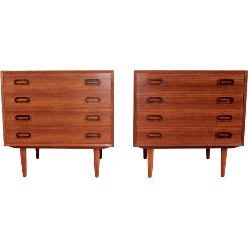 Vintage teak chest of drawers Dyrlund distributed by Roche Bobois, Scandinavia 1960