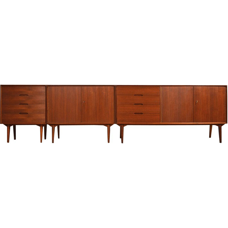 Large vintage teak sideboard by Rex Raab for Wilhelm Renz 1960