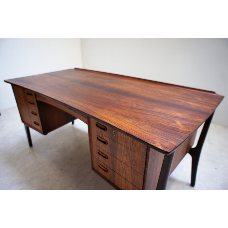 Vintage Scandinavian rosewood desk, Svend Aage Madsen 1960