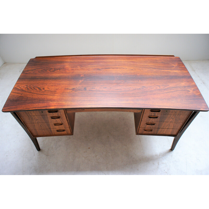 Bureau vintage Scandinave en palissandre, Svend Aage Madsen 1960