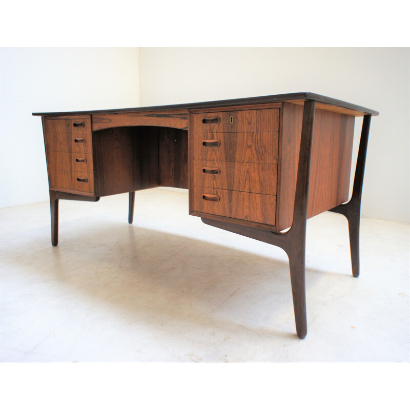 Vintage Scandinavian rosewood desk, Svend Aage Madsen 1960