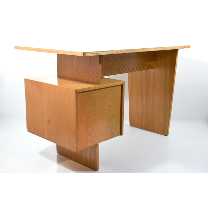 Vintage oak desk 1960