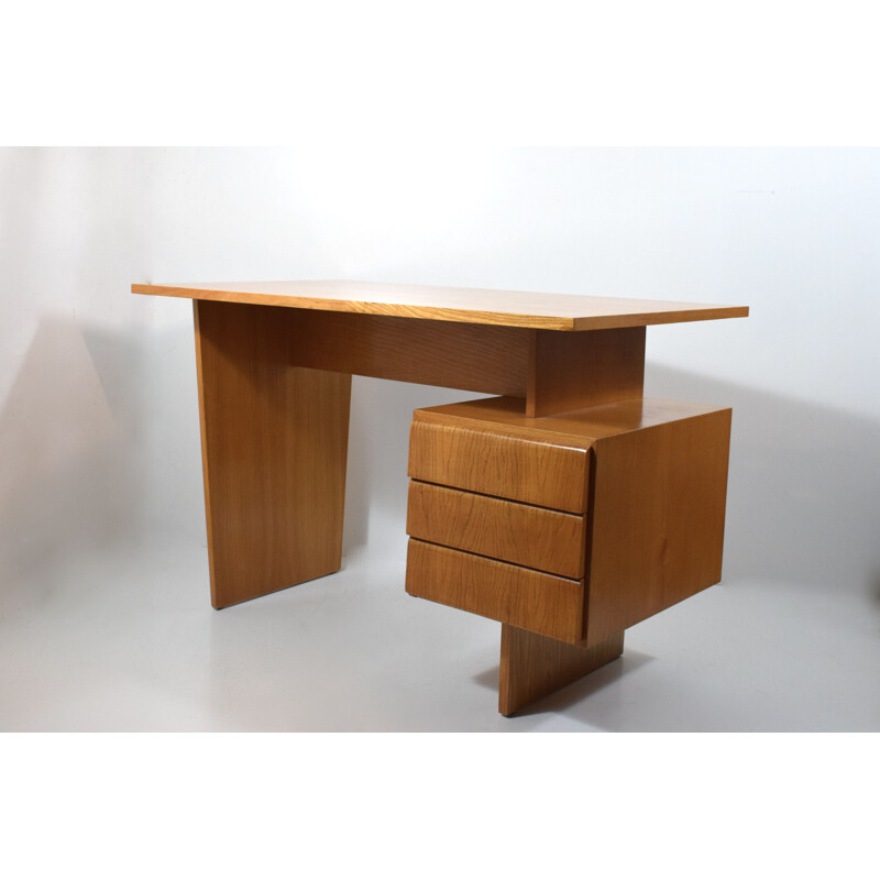 Vintage oak desk 1960