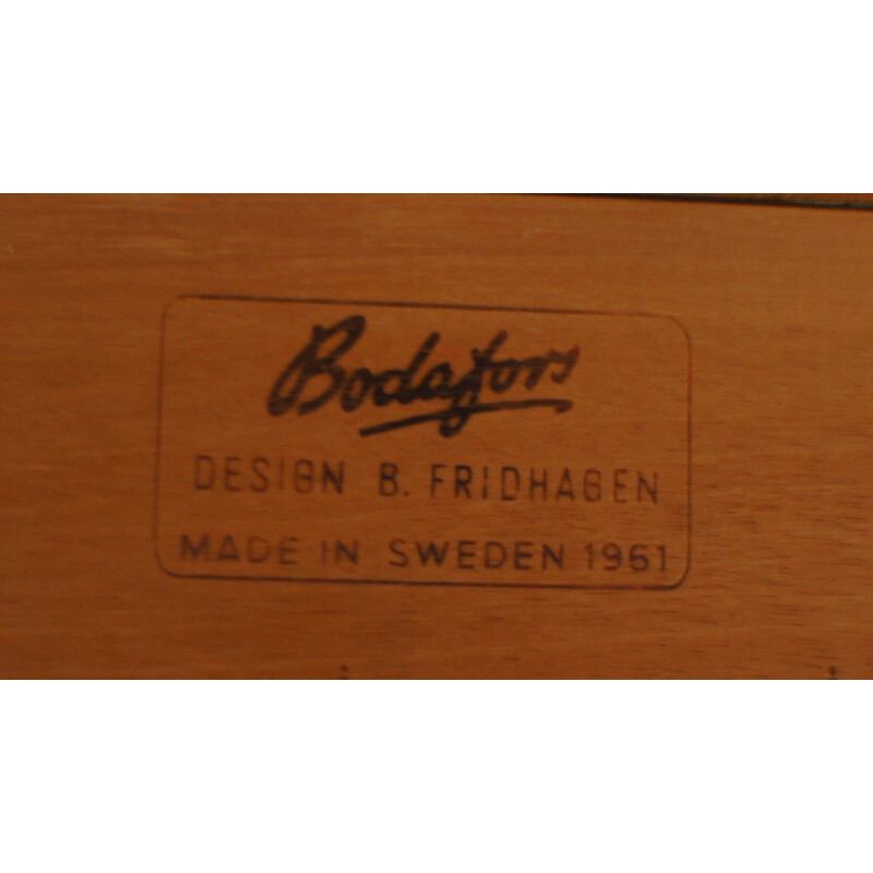 Vintage teak table, Bertil Fridhagen scandinavian 1961