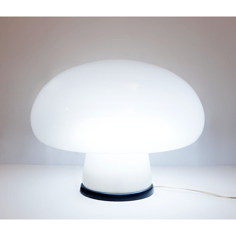 Vintage mushroom table lamp in Murano glass