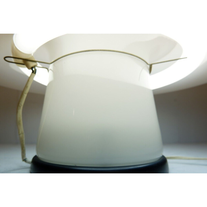 Lampe de table champignon vintage en verre de Murano