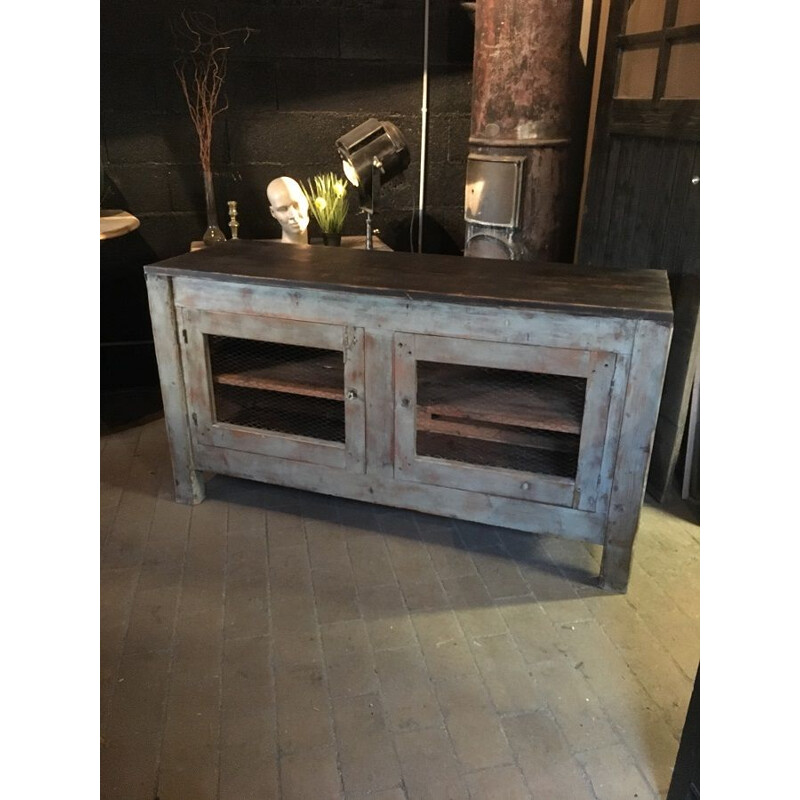 Vintage oak workshop sideboard 1950