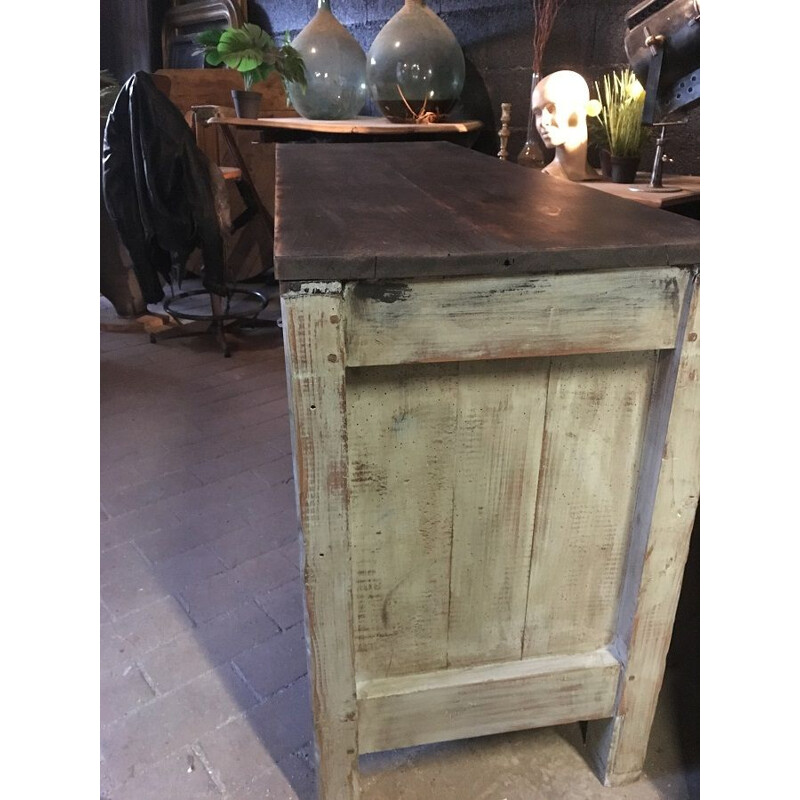 Vintage oak workshop sideboard 1950