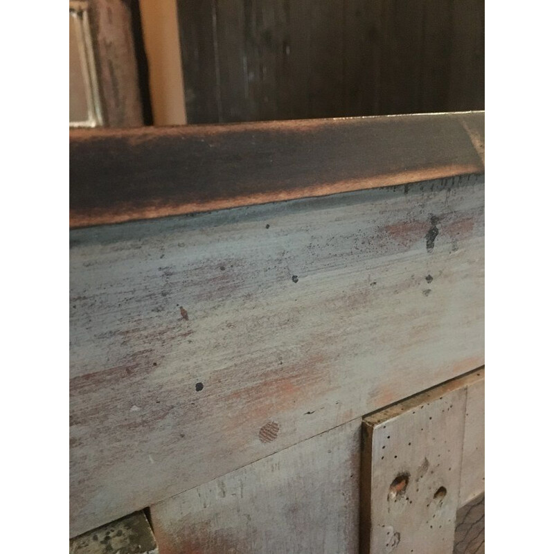 Vintage oak workshop sideboard 1950