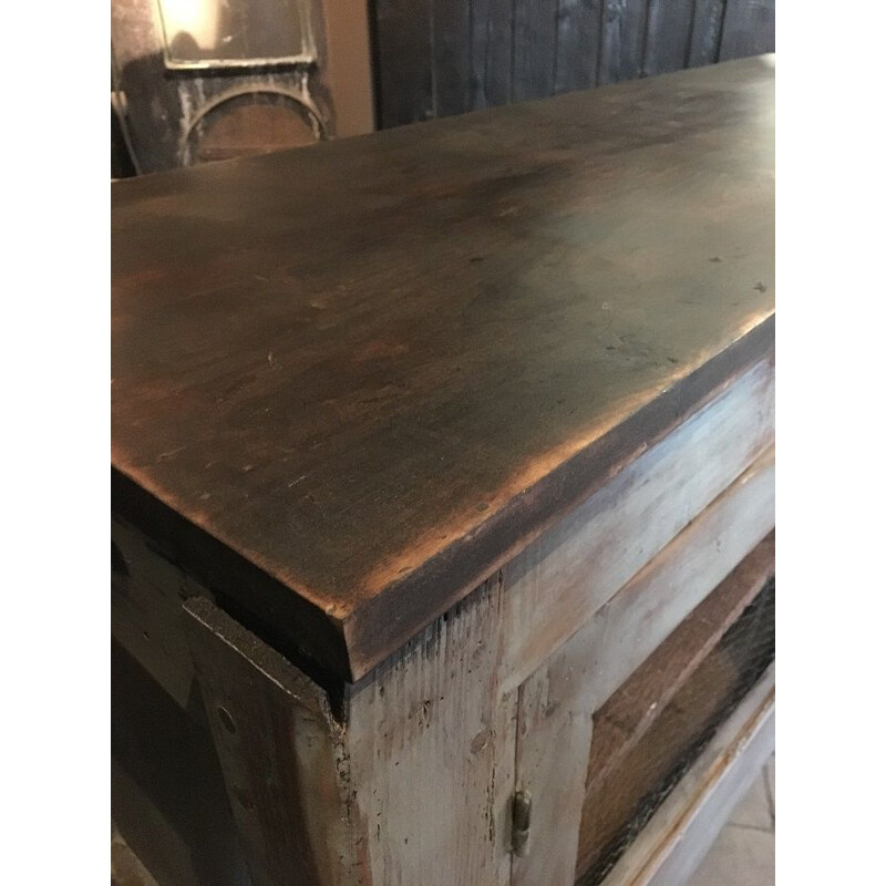 Vintage oak workshop sideboard 1950