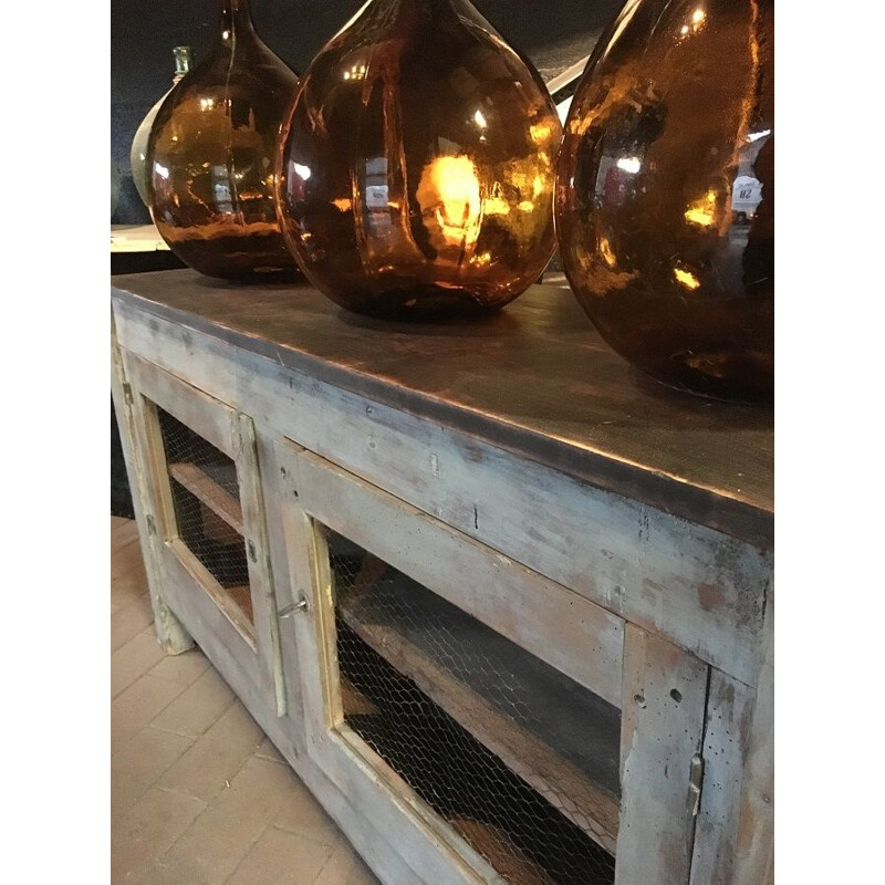 Vintage oak workshop sideboard 1950