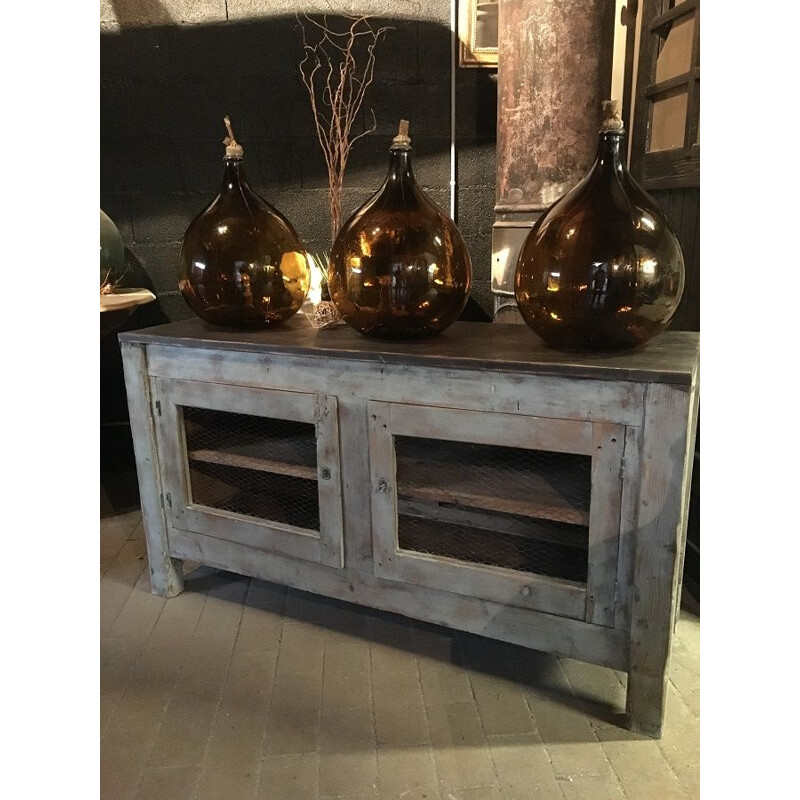 Vintage oak workshop sideboard 1950