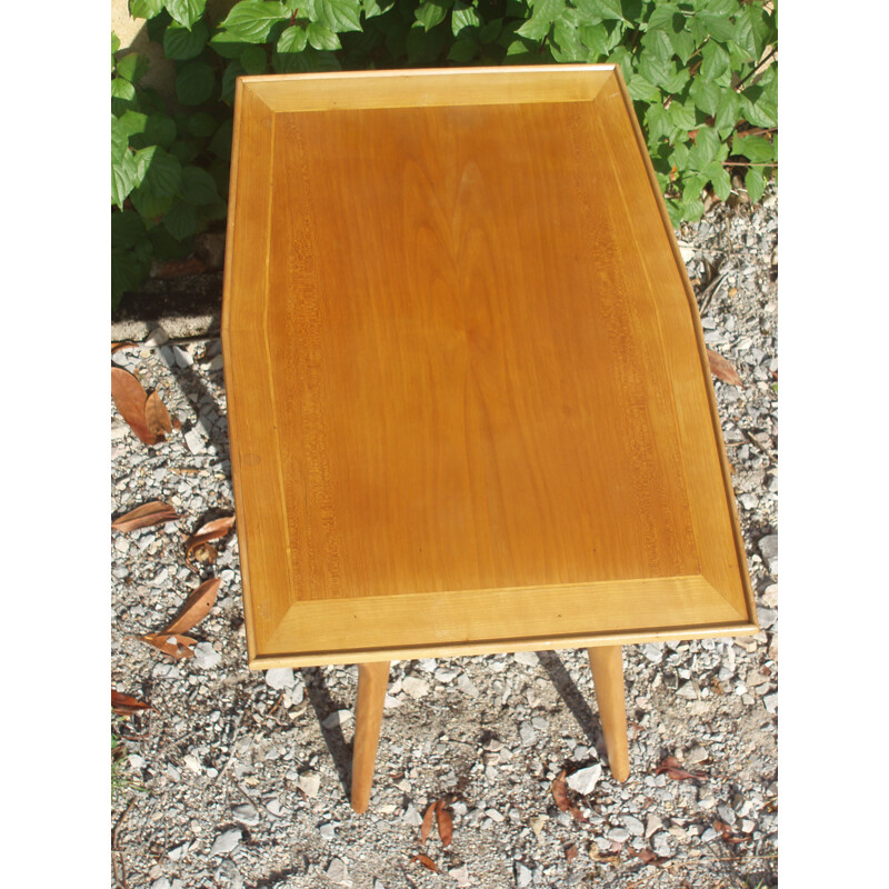 Vintage coffee table in blond maple