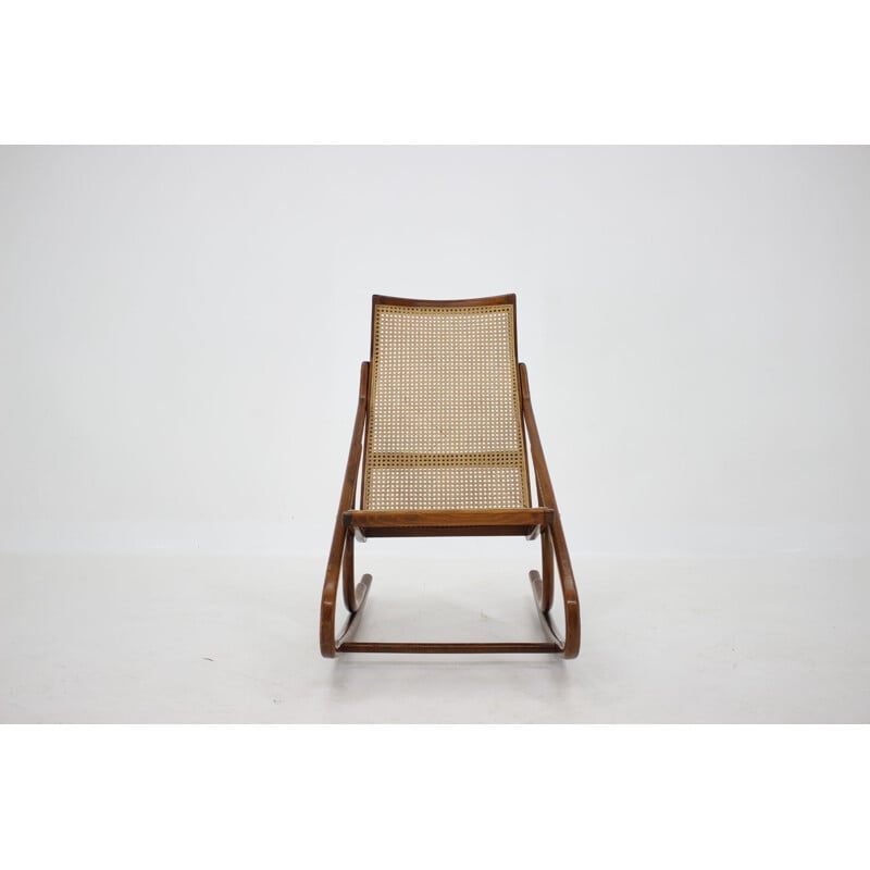 Vintage Bentwood Rocking Chair Antonin Suman Czechoslovakia 1960s