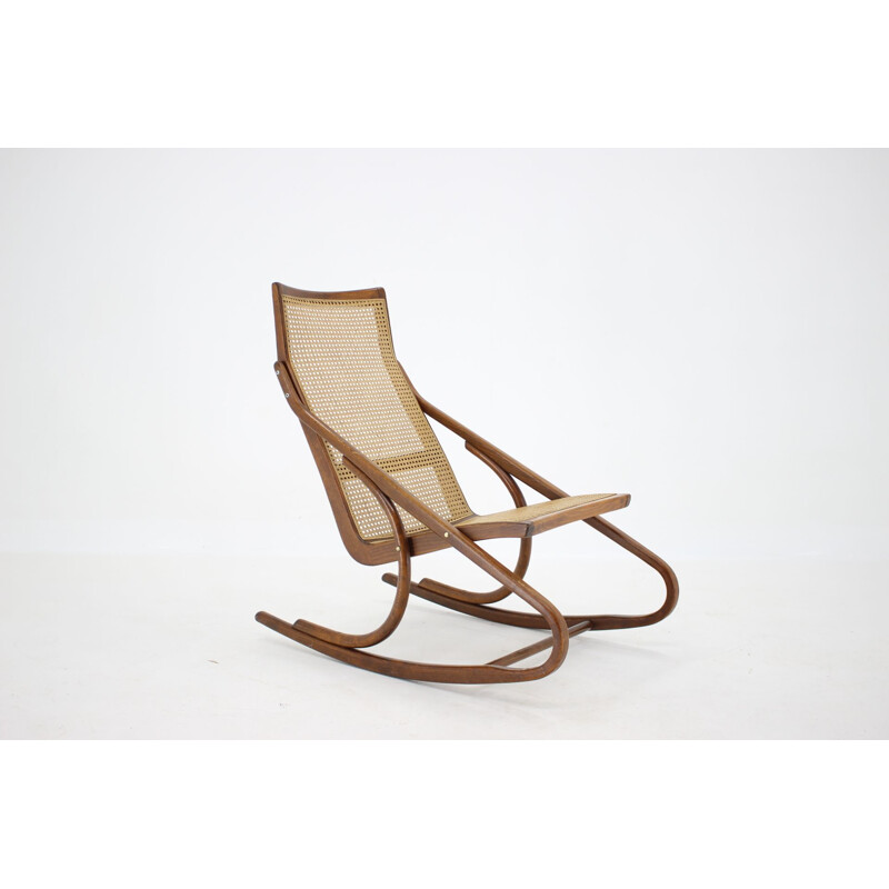 Vintage Bentwood Rocking Chair Antonin Suman Czechoslovakia 1960s