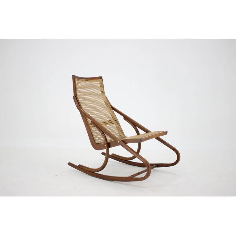 Vintage Bentwood Rocking Chair Antonin Suman Czechoslovakia 1960s