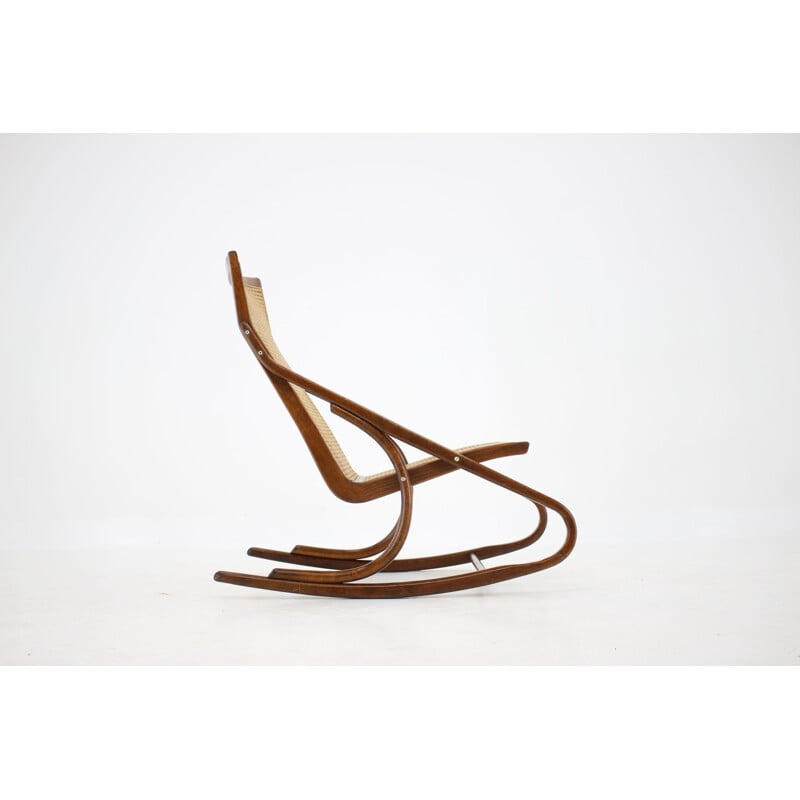 Vintage Bentwood Rocking Chair Antonin Suman Czechoslovakia 1960s