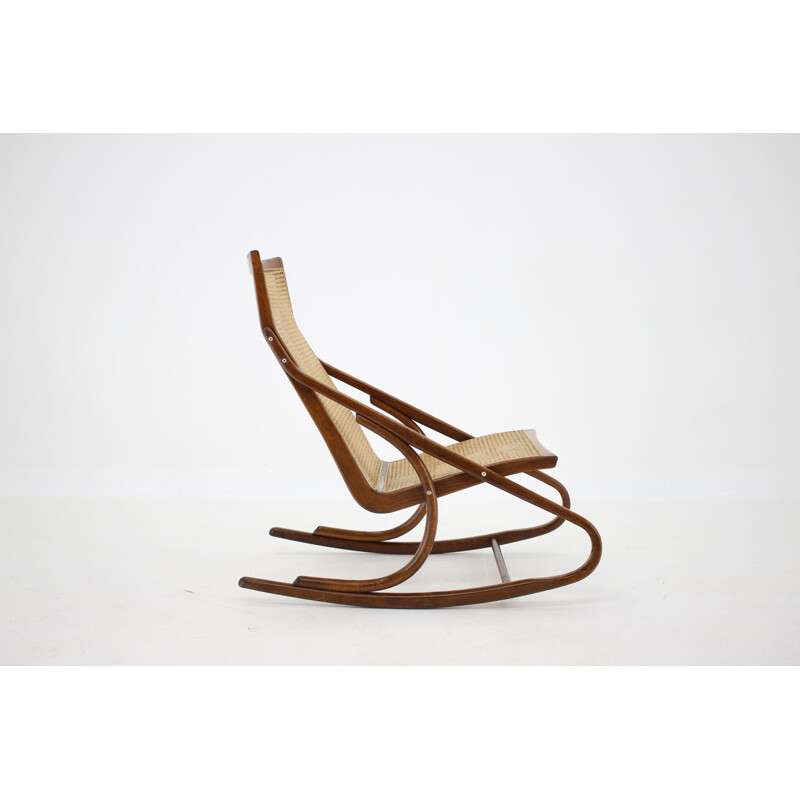 Vintage Bentwood Rocking Chair Antonin Suman Czechoslovakia 1960s