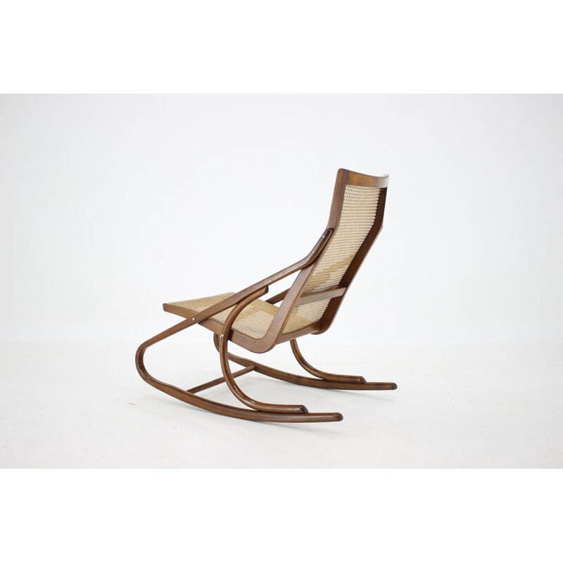 Vintage Bentwood Rocking Chair Antonin Suman Czechoslovakia 1960s