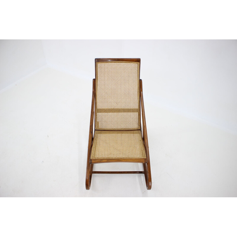 Vintage Bentwood Rocking Chair Antonin Suman Czechoslovakia 1960s