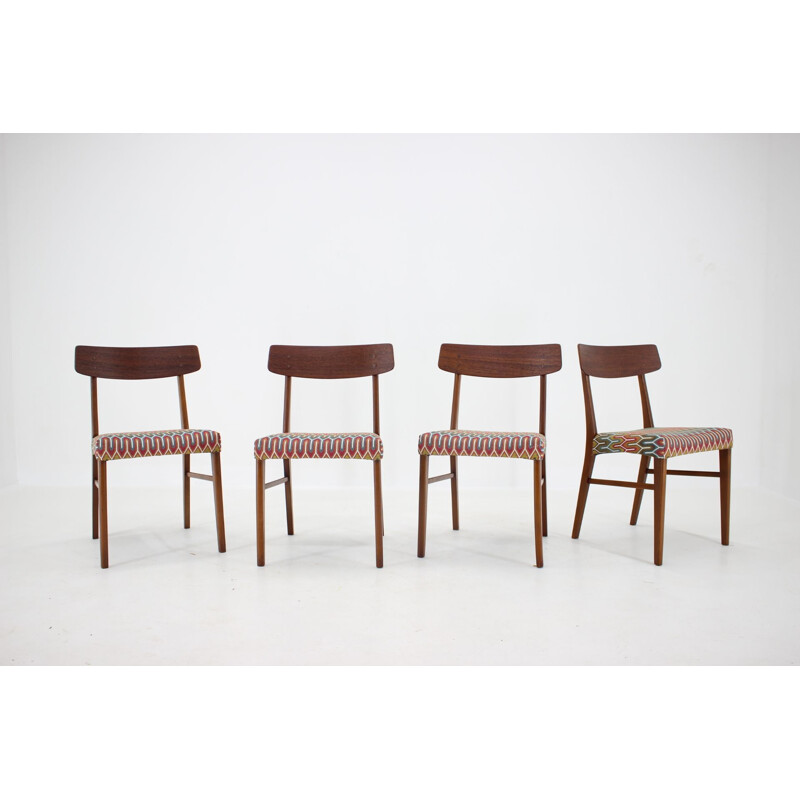 Set of 4 vintage Teak Dining Chairs Danish 1960s