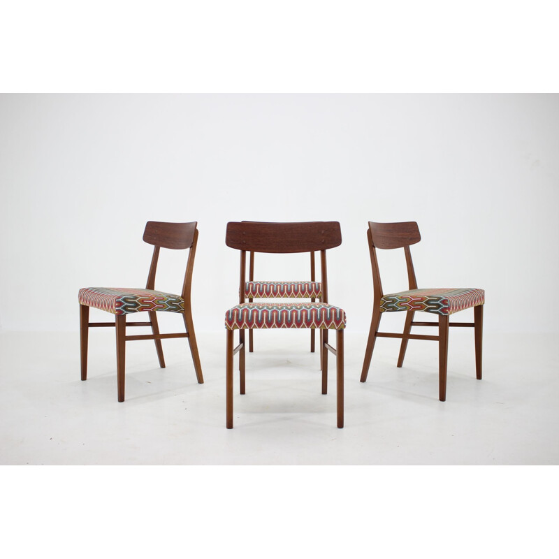 Set of 4 vintage Teak Dining Chairs Danish 1960s