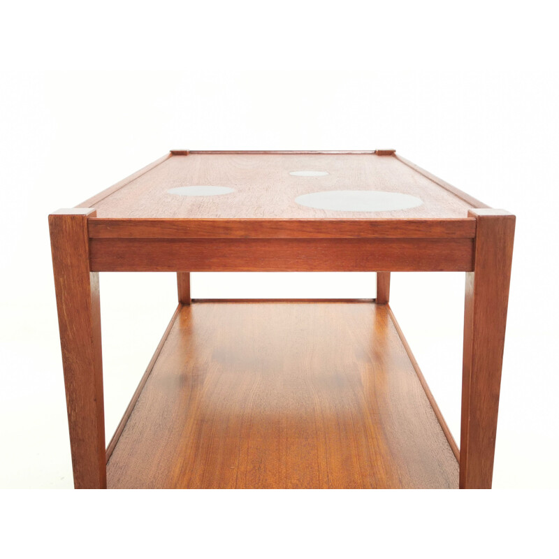 Mid Century Teak Trolley Coffee Table Kvalitet Form Funktion Danish 1960s 