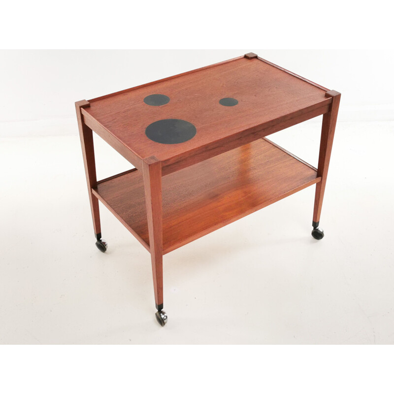 Mid Century Teak Trolley Coffee Table Kvalitet Form Funktion Danish 1960s 