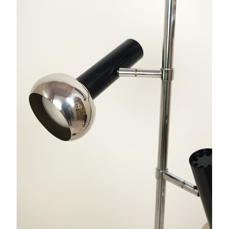 Vintage Chrome Floor Lamp with 3 Spotlights, Germany, 1970s