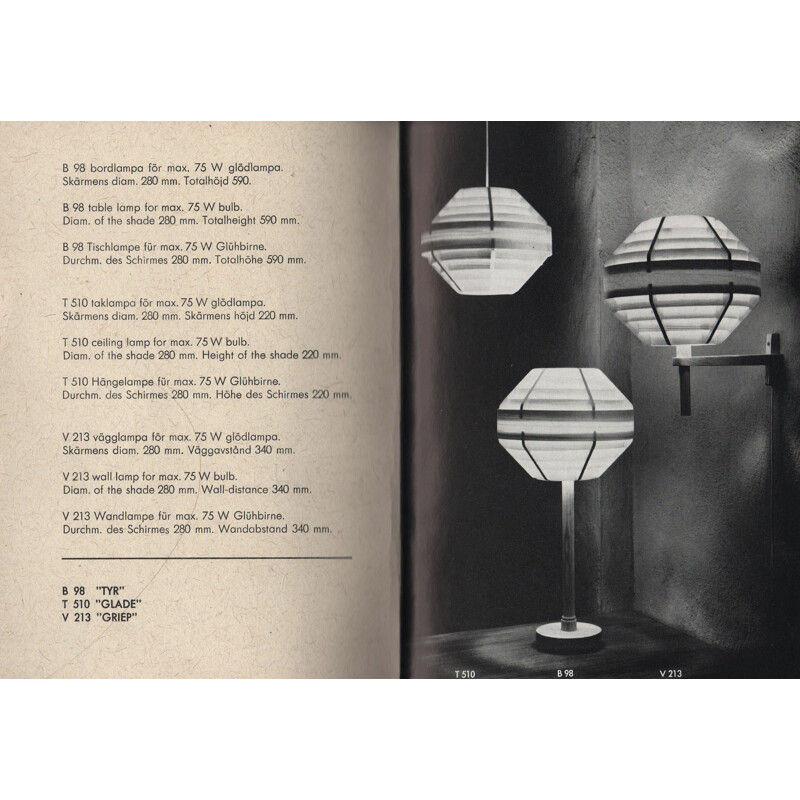 Vintage pine T510 "Glade" pendant lamp by Hans-Agne Jakobsson for Ellysett AB, Sweden 1960