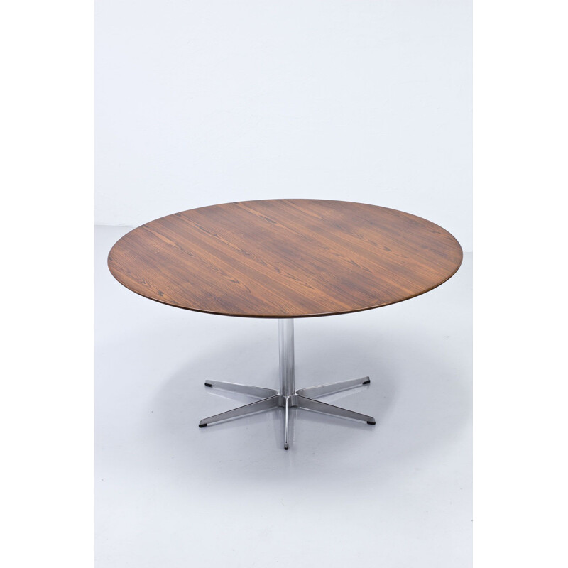 Vintage rosewood dining table by Arne Jacobsen for Fritz Hansen 1960