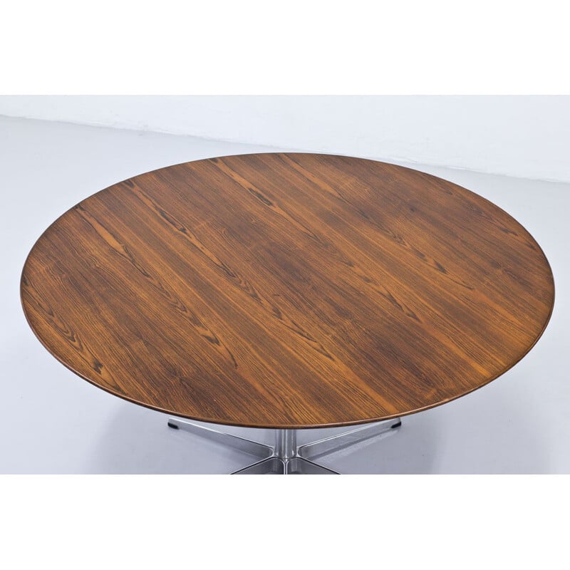 Vintage rosewood dining table by Arne Jacobsen for Fritz Hansen 1960