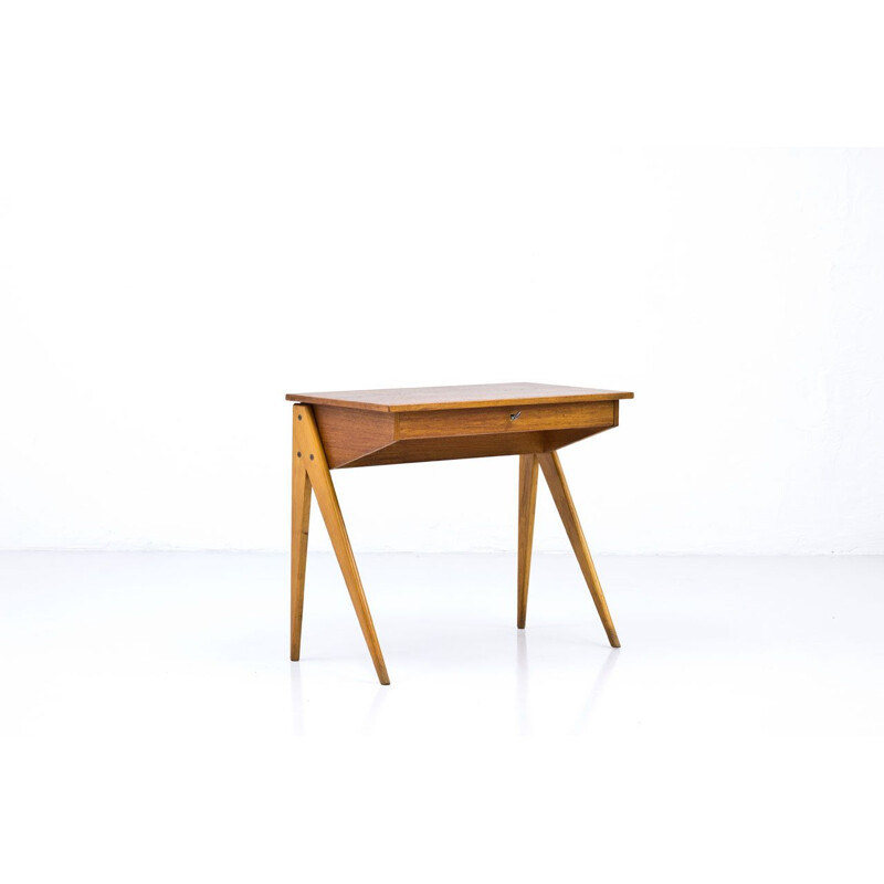 Vintage desk by Yngve Ekström for Emmaboda Möbelfabrik 1950