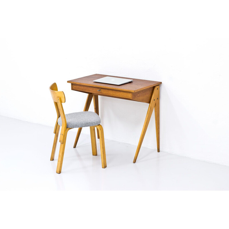 Vintage desk by Yngve Ekström for Emmaboda Möbelfabrik 1950