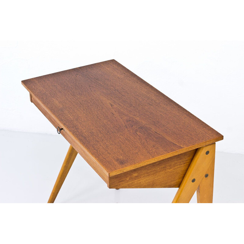 Vintage desk by Yngve Ekström for Emmaboda Möbelfabrik 1950